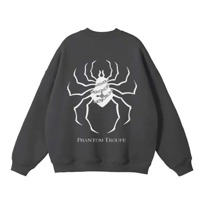 Moletom Oversized sem Capuz — Trupe Fantasma · Cinza