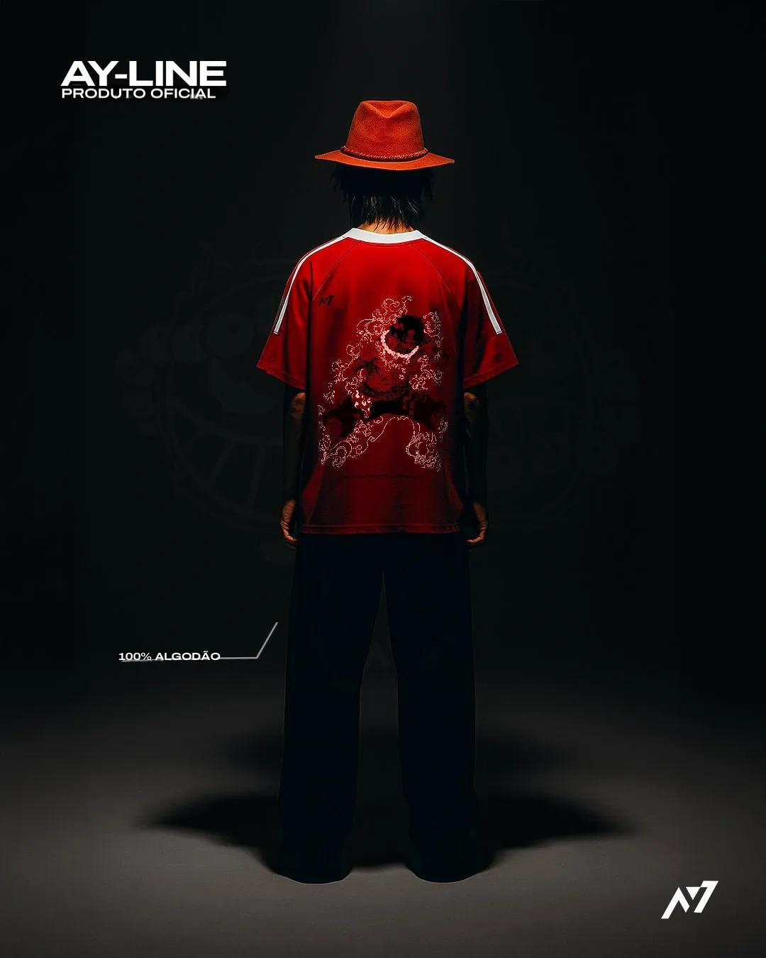 Camiseta Oversized de Gola Redonda — Chama Rebelde