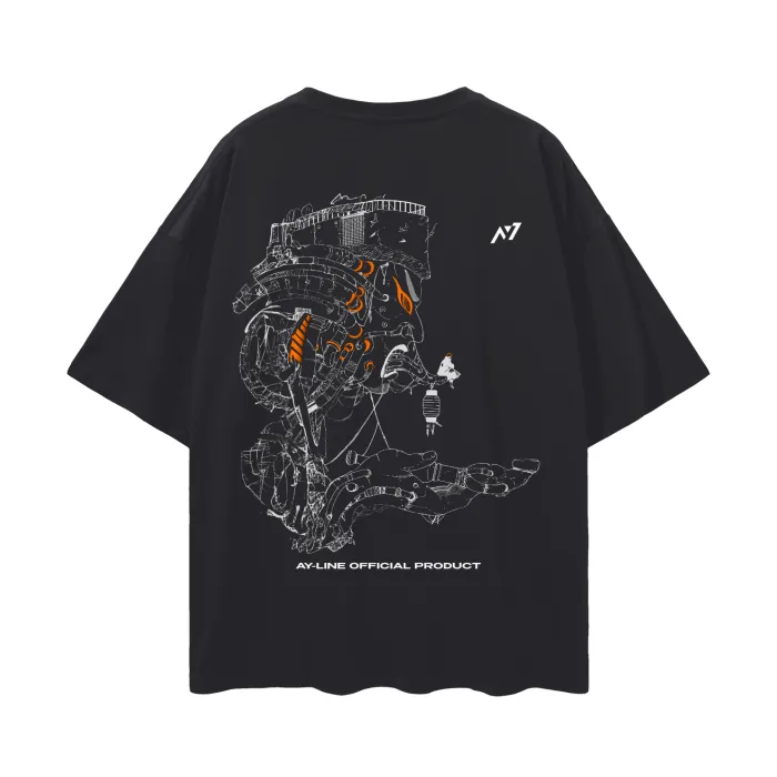 Camiseta Oversized — Ciclo do Desespero · Preta