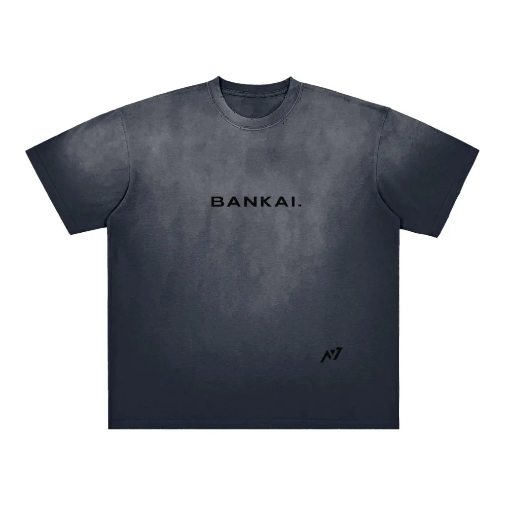 Camiseta Oversized — Lâmina da Justiça: Vazio · Cinza · Estonada · de Malha Encorpada — imagem 2