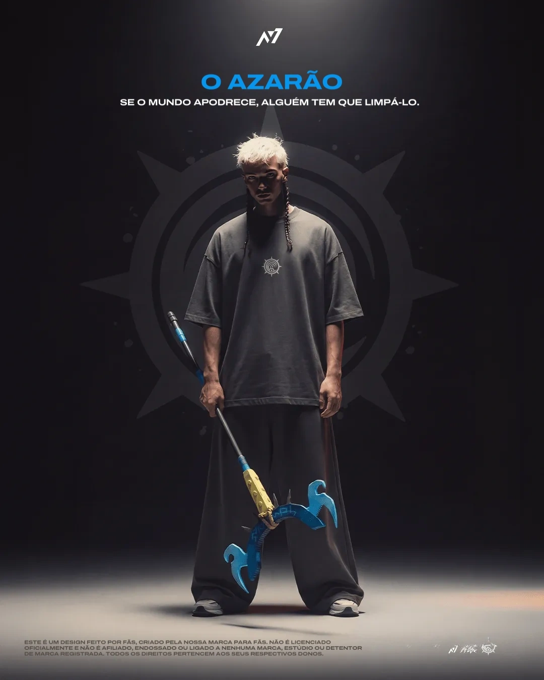 Camiseta Oversized — O Azarão — imagem 1