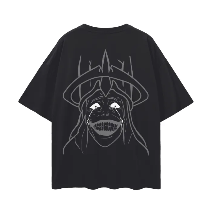 Camiseta Oversized — Estátua Divina · Preta — imagem 3