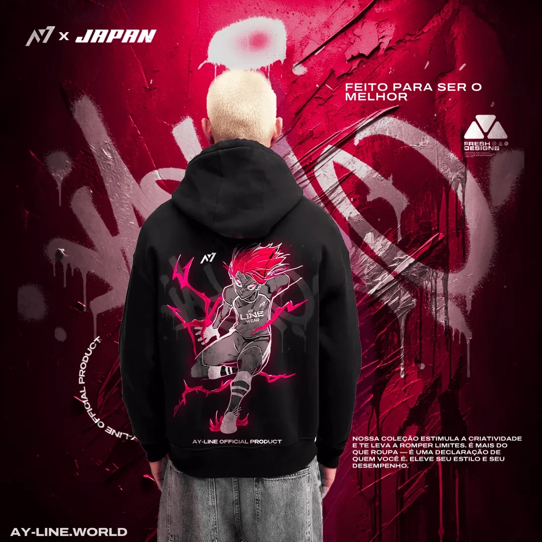 Moletom Oversized com Capuz — Velocidade Pura — imagem 5