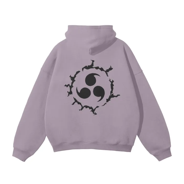Moletom Oversized com Capuz — Shinobi Renegado · Roxo