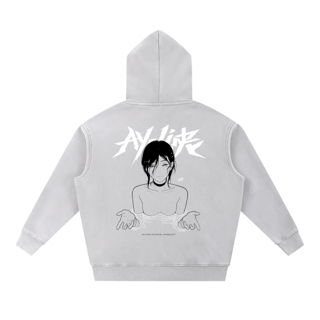 Moletom Oversized com Capuz — Profundezas · Estonado — imagem 5
