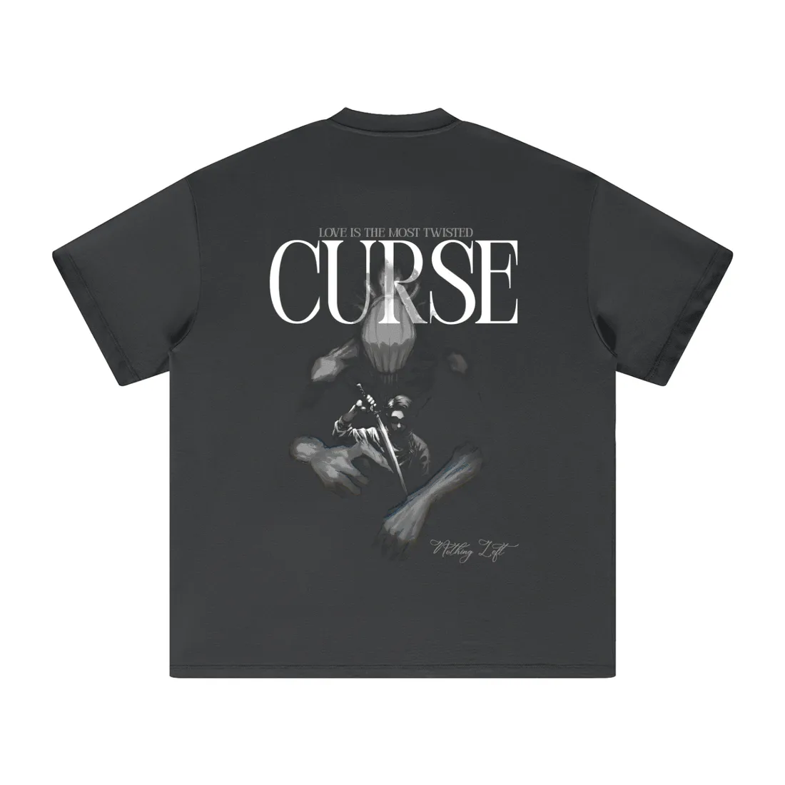 Camiseta Oversized de Malha Encorpada — Maldição — imagem 6