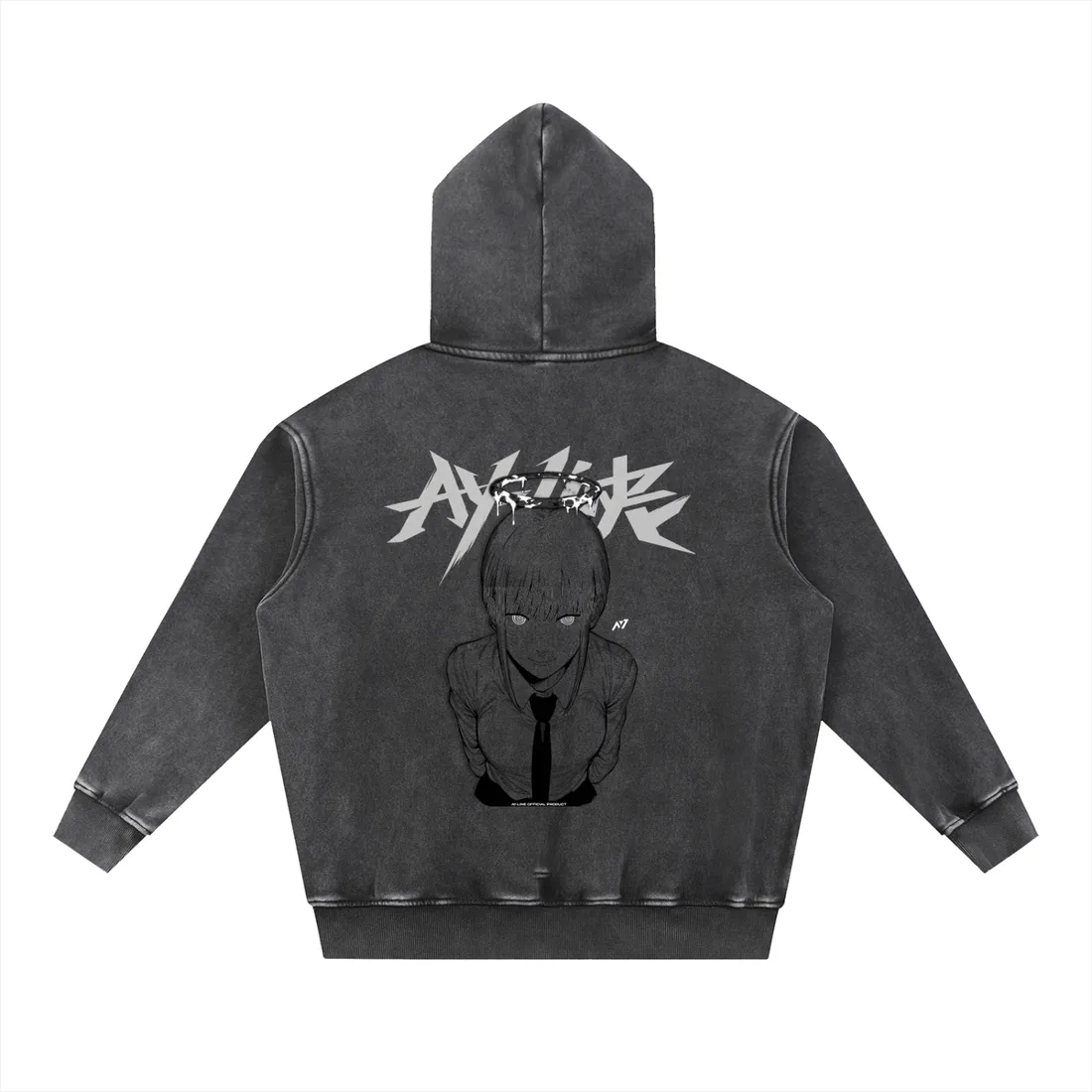 Moletom Oversized com Capuz — Autoridade Rubra · Estonado — imagem 1