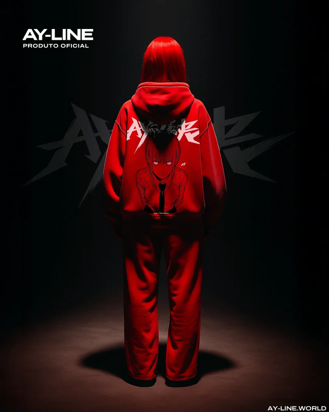 Moletom Oversized com Capuz — Autoridade Rubra · Estonado — imagem 10