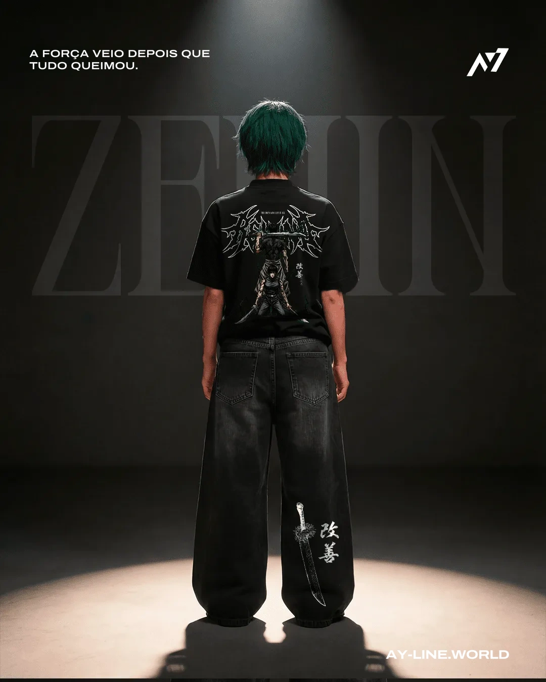 Camiseta Oversized — Restrição Celestial · de Malha Encorpada — imagem 8