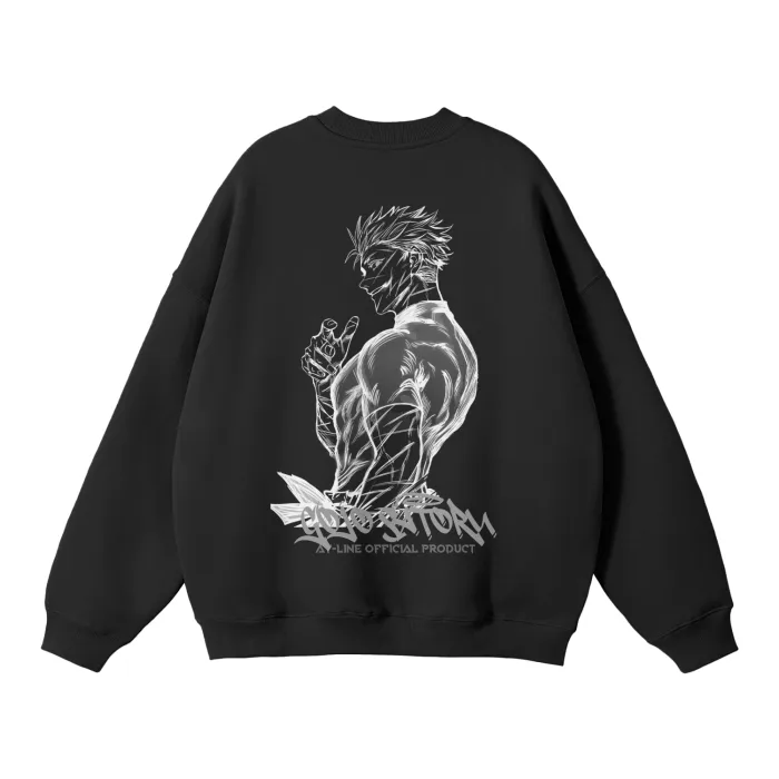 Moletom Oversized sem Capuz — O Honrado · Preto