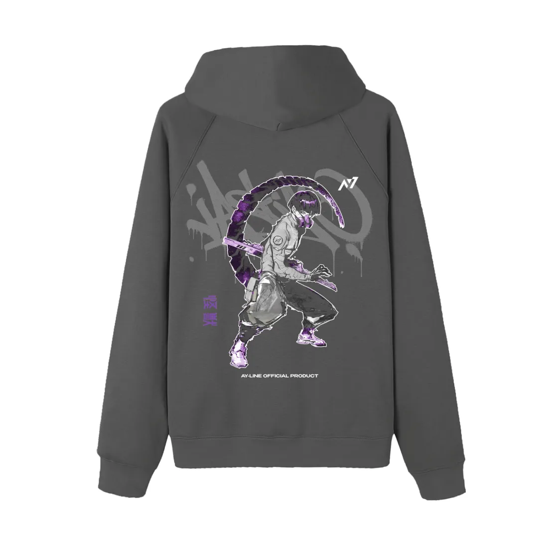 Moletom Oversized com Capuz — Veneno Violeta — imagem 4