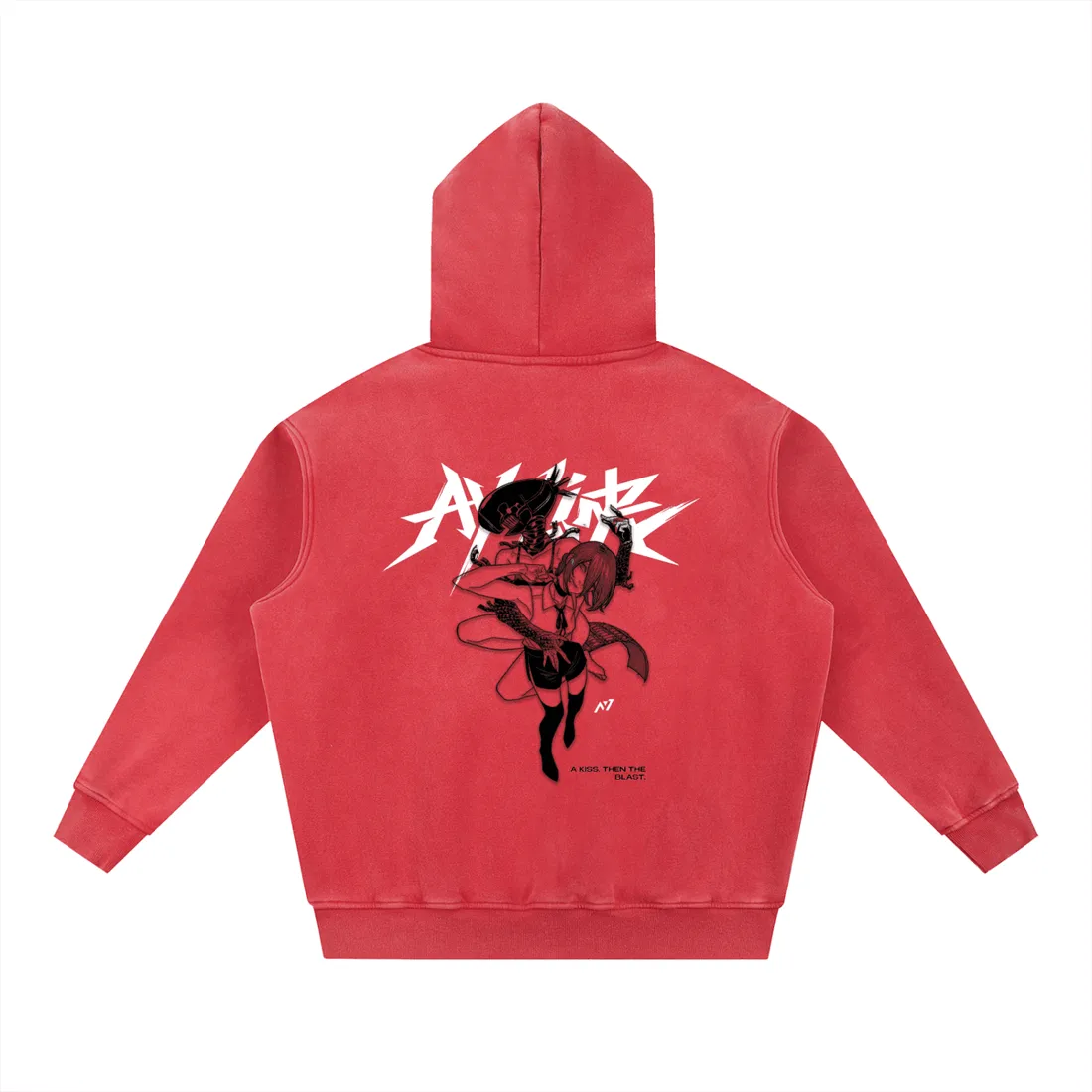 Moletom Oversized com Capuz — Contra-Ataque · Estonado — imagem 8