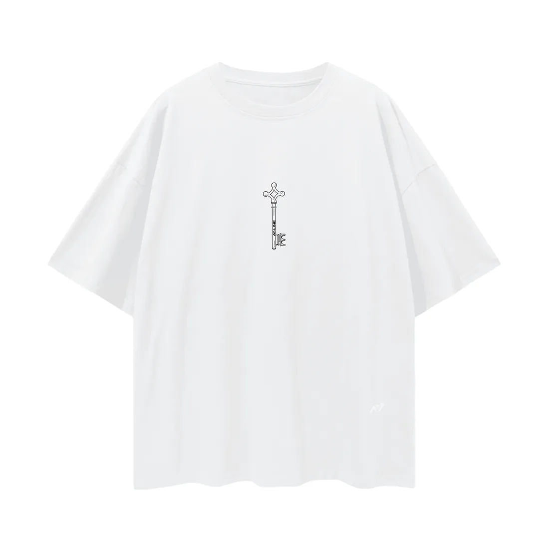 Camiseta Oversized — Por Ele · Cinza e Branca — imagem 6