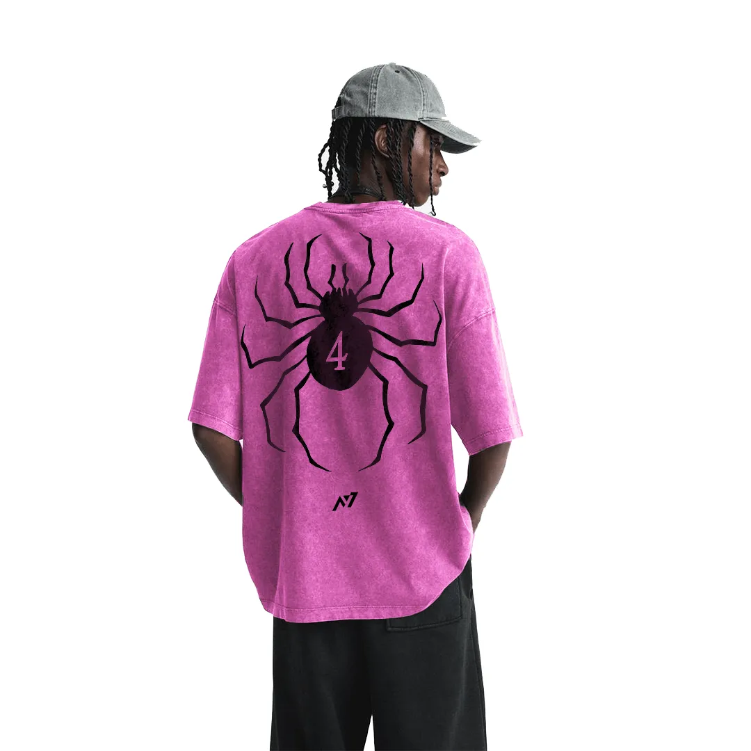 Camiseta Oversized — Bobo Fantasma · Rosa · Estonada