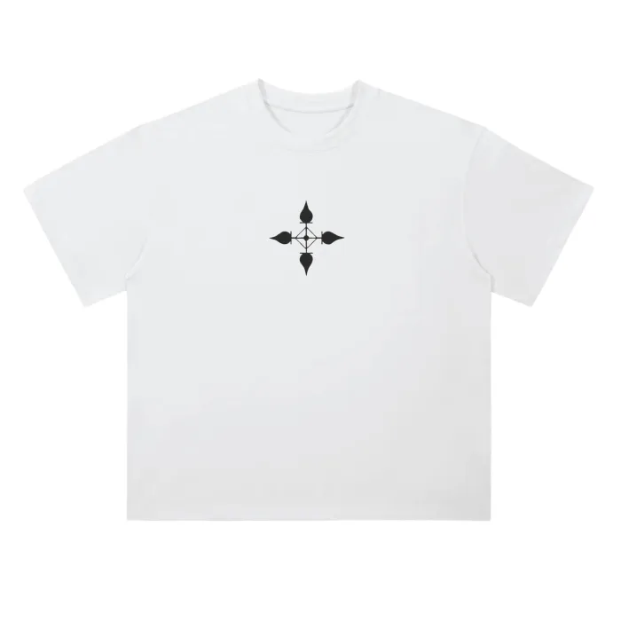Camiseta Oversized — Carisma Sombrio: Aranha · Branca · de Malha Encorpada — imagem 2
