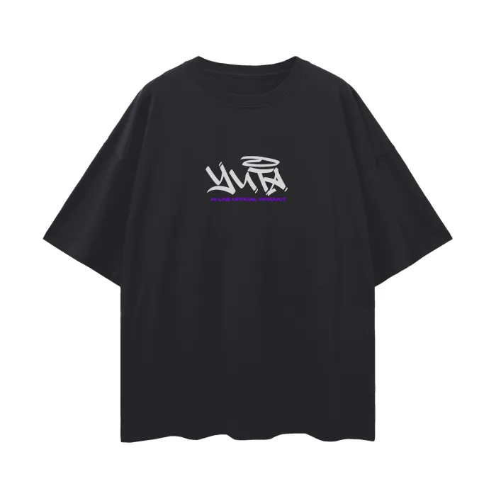 Camiseta Oversized — Companheiro Amaldiçoado · Grafite · Preta — imagem 2