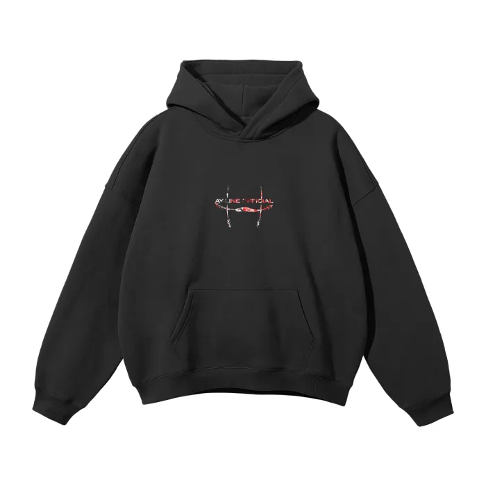 Moletom Oversized com Capuz — Fluxo Carmesim — imagem 2