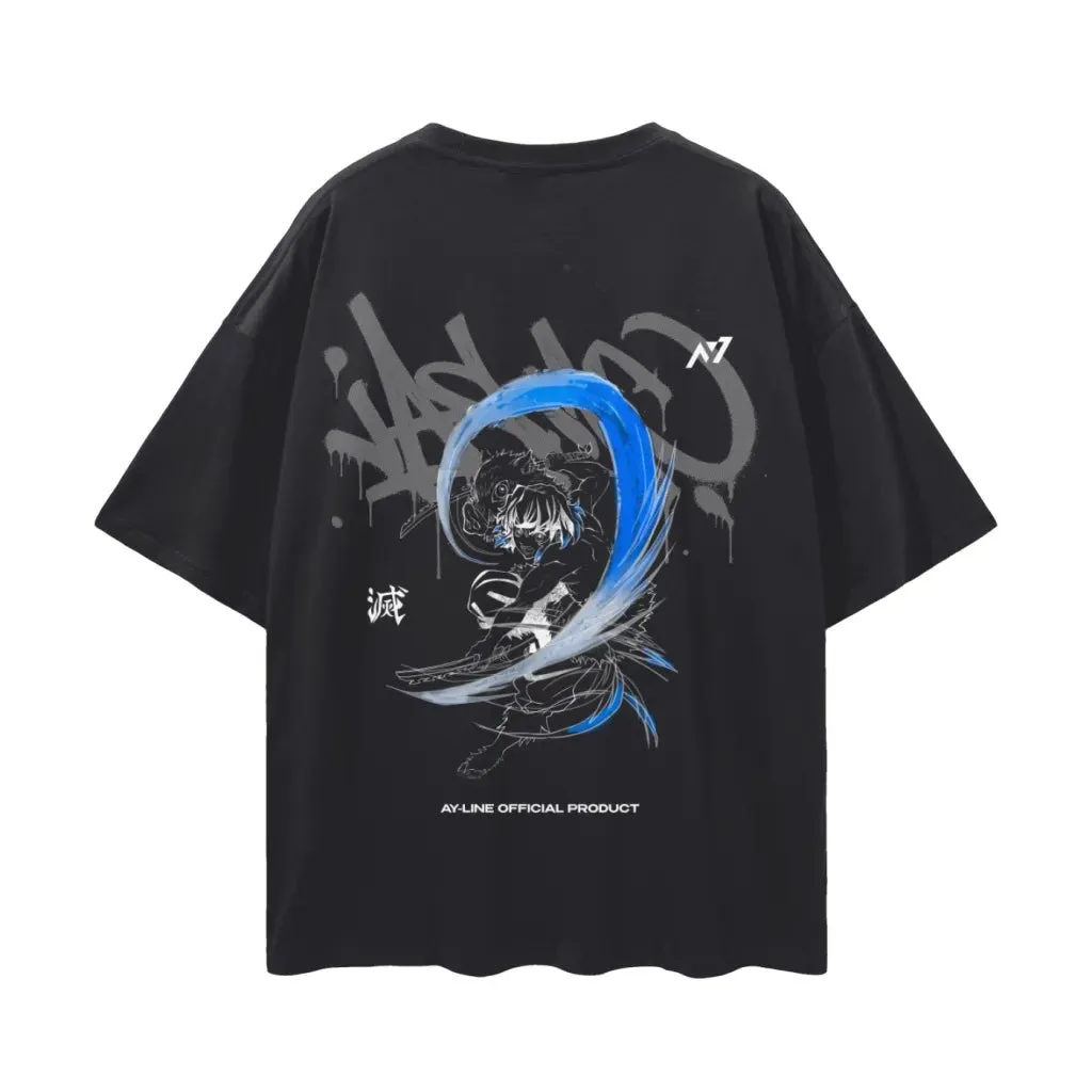 Camiseta Oversized — Respiração da Fera