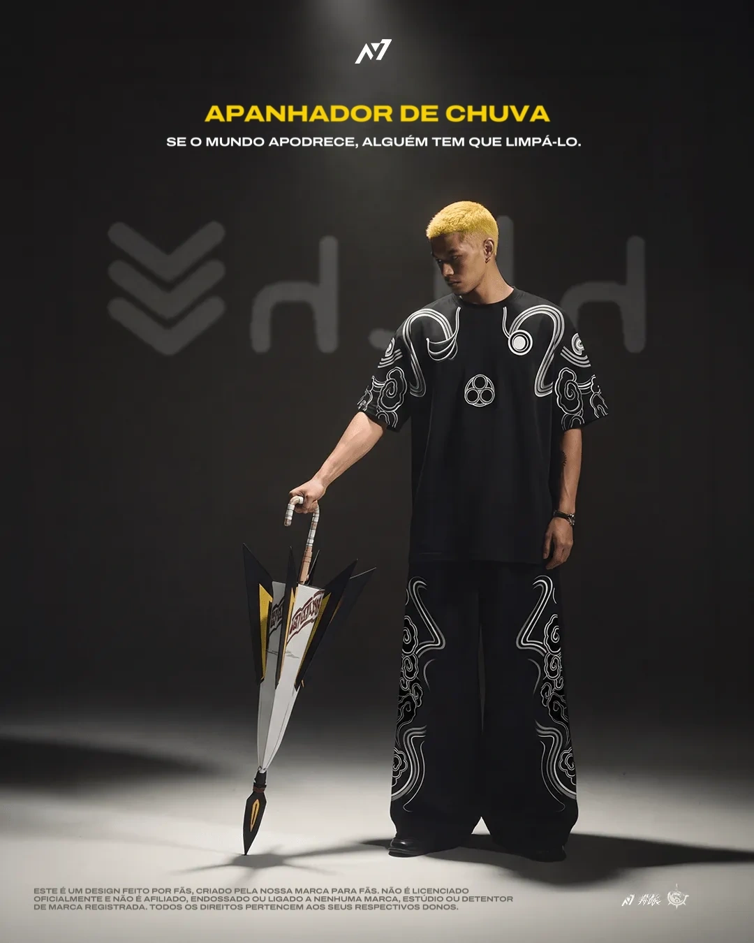 Camiseta Oversized — Caçador da Chuva