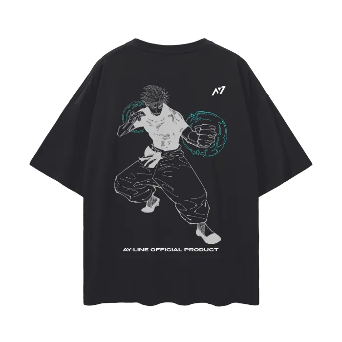 Camiseta Oversized — O Mais Forte · Preta — imagem 1