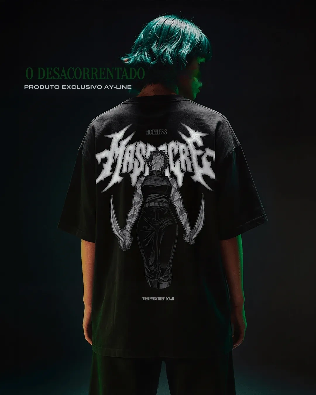 Camiseta Oversized — O Indomável