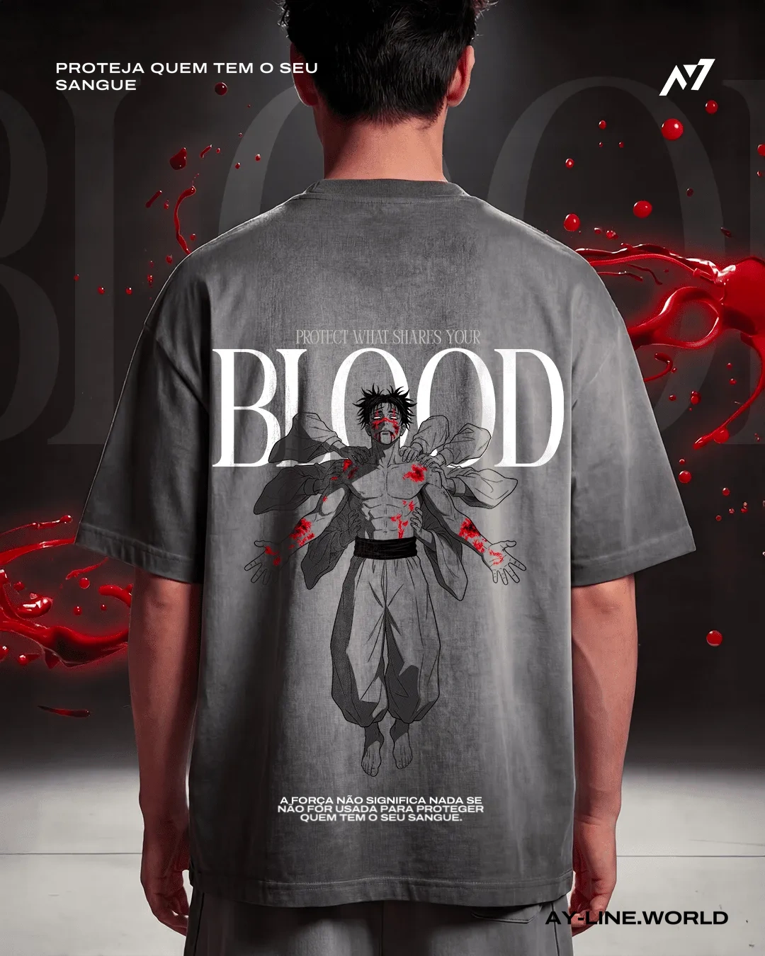 Camiseta Oversized — Sangue · Estonada