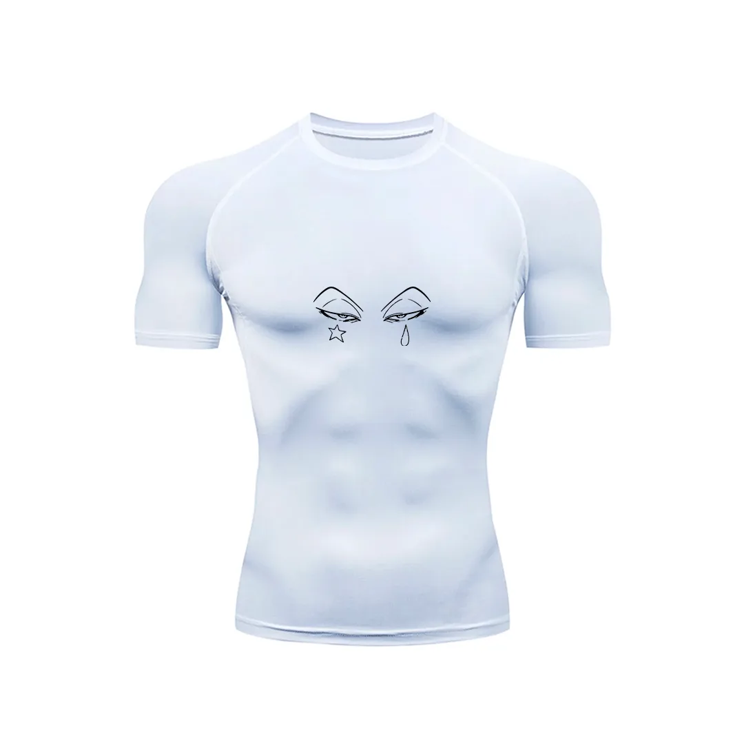 Camiseta de Compressão — Bobo Fantasma · Branca — imagem 2