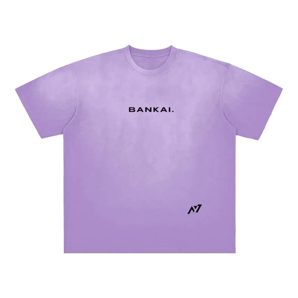 Camiseta Oversized — Ilusão Sublime · Roxa · Estonada · de Malha Encorpada — imagem 2