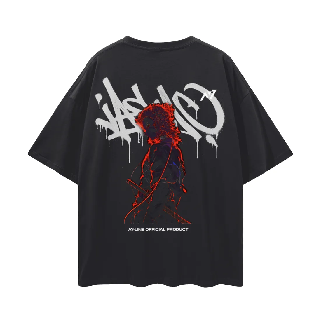 Camiseta Oversized — Hashira das Chamas — imagem 2