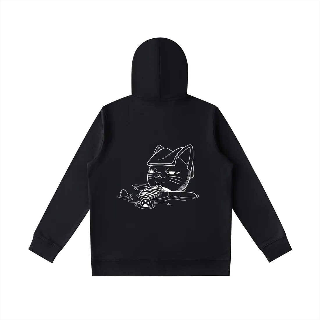 Moletom Oversized com Capuz — Gato Psíquico — imagem 5