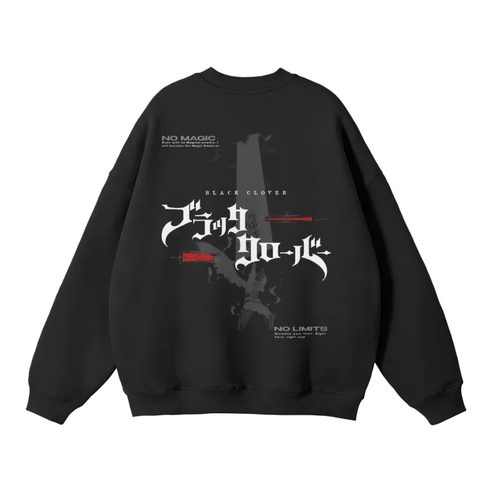 Moletom Oversized sem Capuz — Ascensão do Grimório