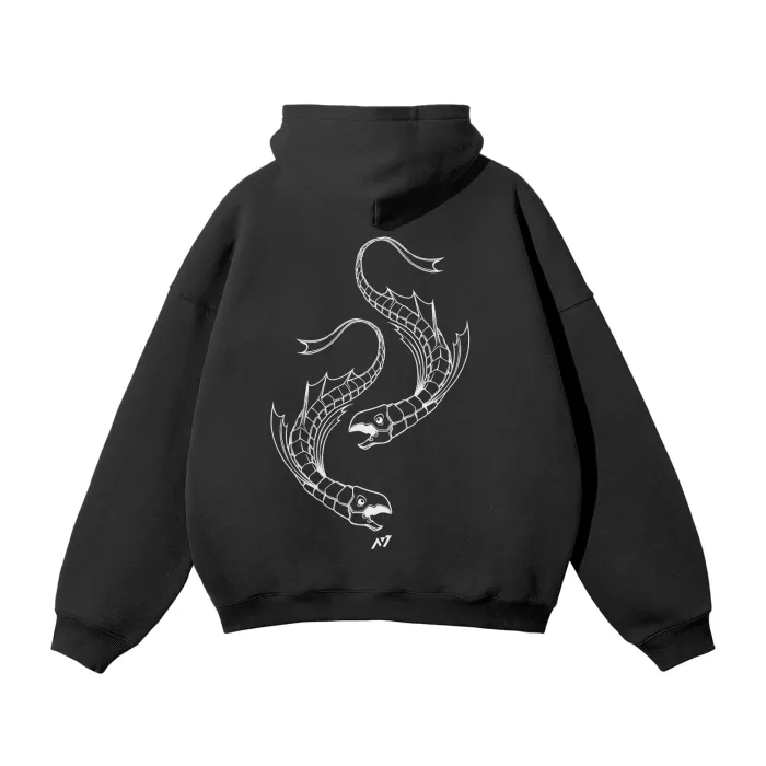 Moletom Oversized com Capuz — Carisma Sombrio: Peixe