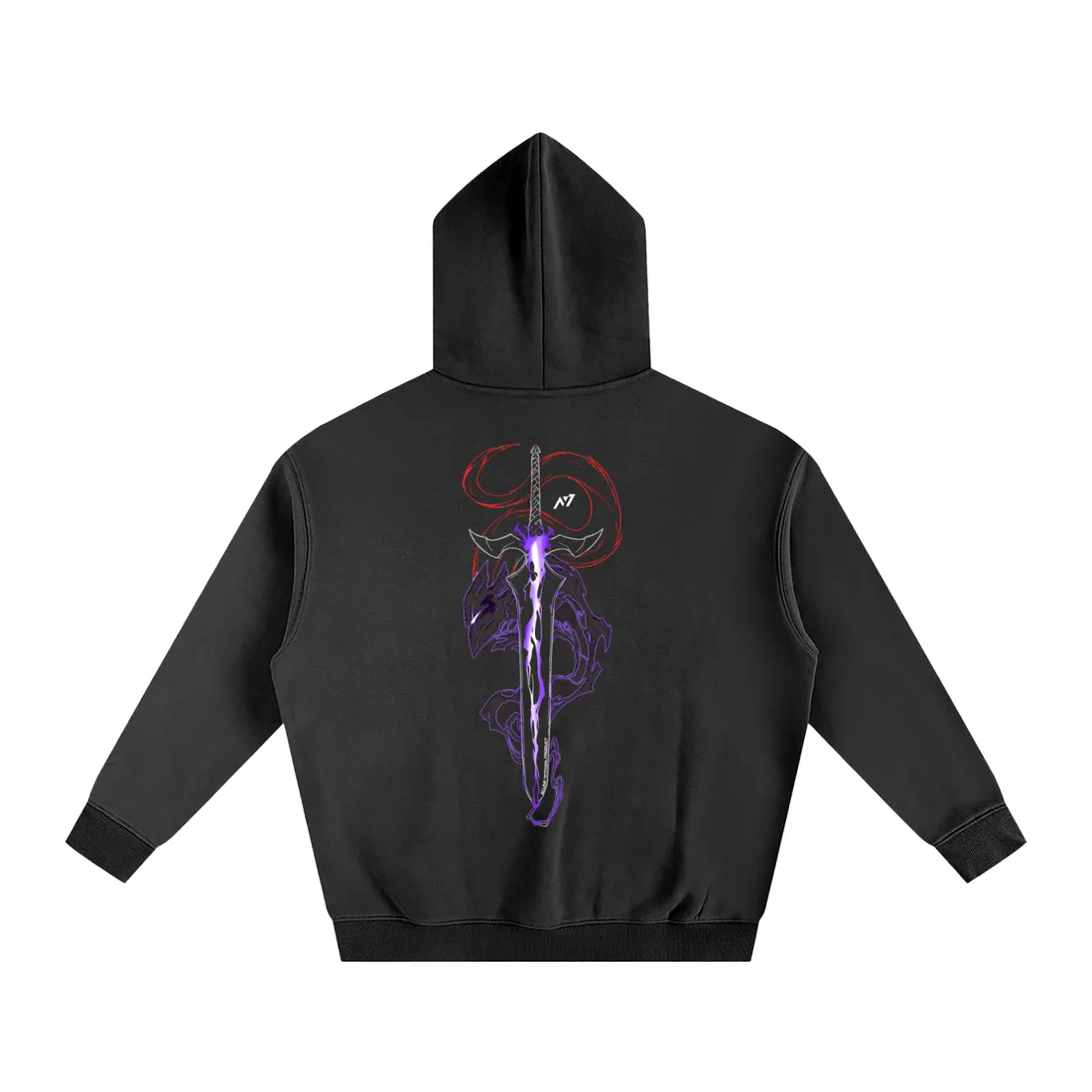 Moletom Oversized com Capuz — Cavaleiro das Sombras 2.0 — imagem 2