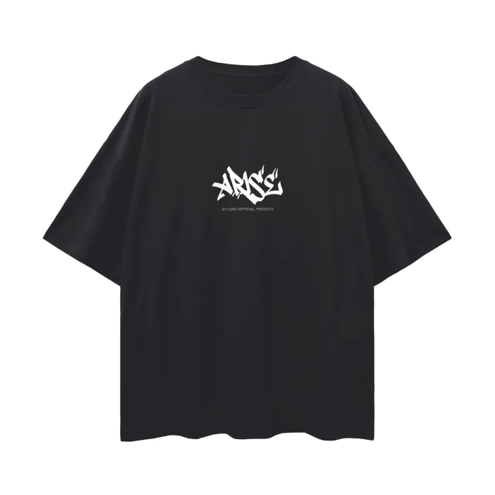 Camiseta Oversized — Estátua Divina · Preta — imagem 2