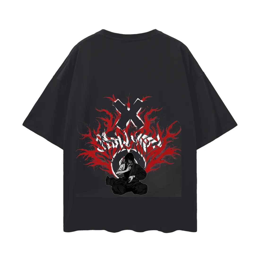Camiseta Oversized — Flor do Inferno