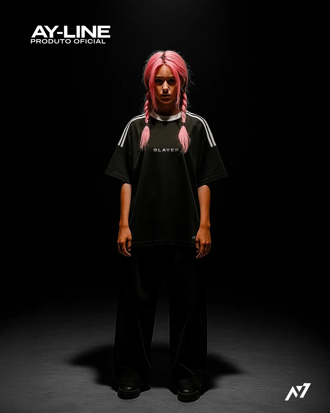 Camiseta Oversized de Gola Redonda — Hashira do Amor — imagem 1