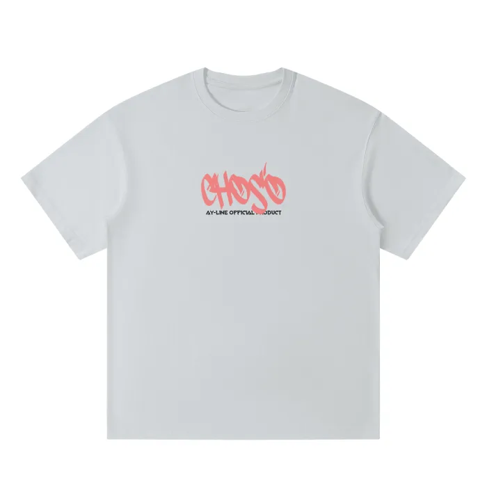 Camiseta Oversized — Fluxo Carmesim · Grafite · Cinza — imagem 2