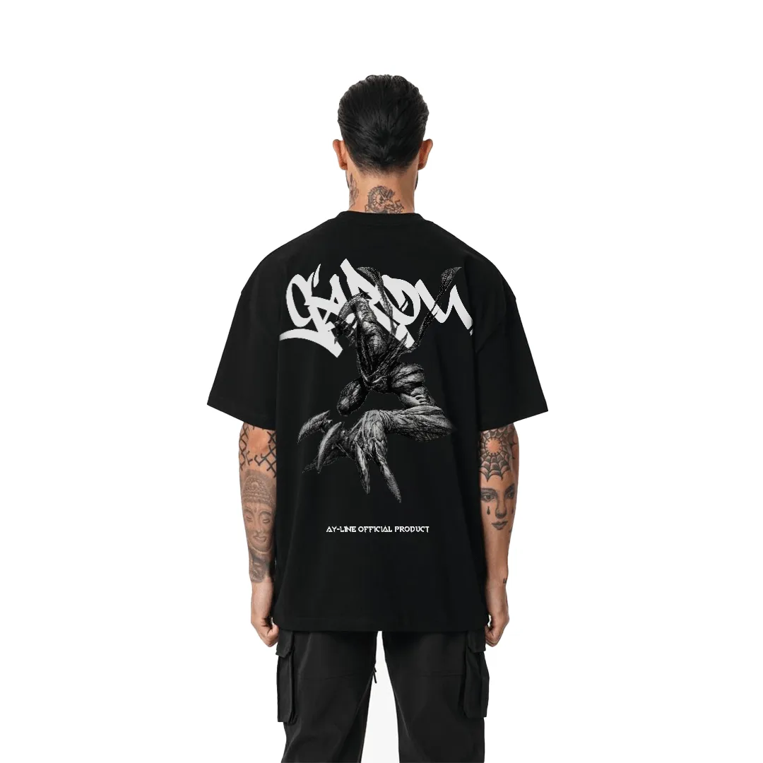 Camiseta Oversized — Punho da Fúria