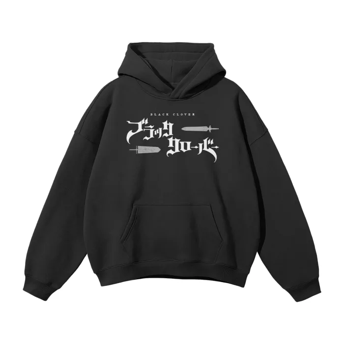 Moletom Oversized com Capuz — Ascensão do Grimório · Grafite — imagem 3