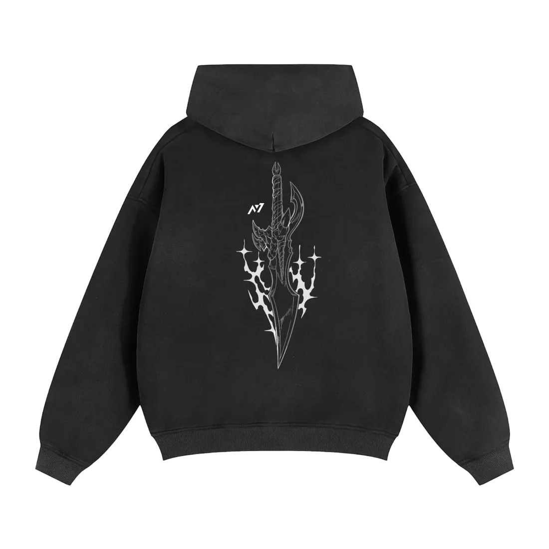 Moletom Oversized com Capuz e Zíper — Presa Venenosa de Kasaka · Estonado