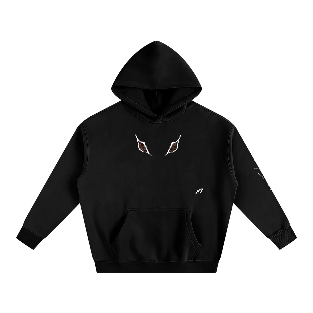 Moletom Oversized com Capuz — Olhos Vermelhos — imagem 4