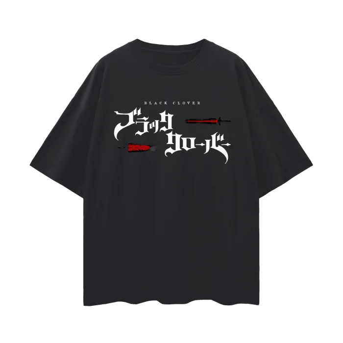 Camiseta Oversized — Ascensão do Grimório · Preta — imagem 2