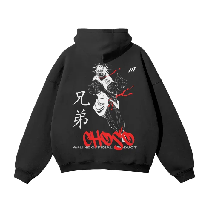 Moletom Oversized com Capuz — Fluxo Carmesim 2.0 — imagem 1