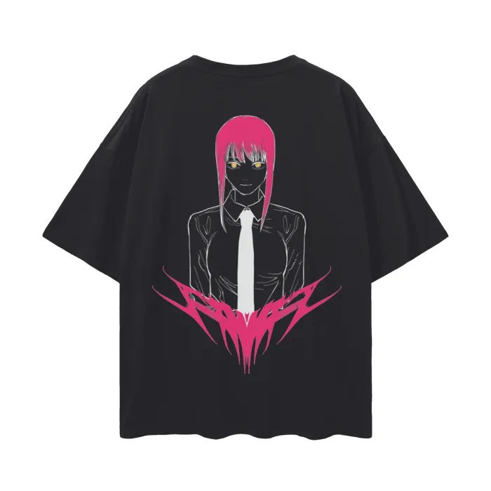 Camiseta Oversized — Demônio do Controle · Preta