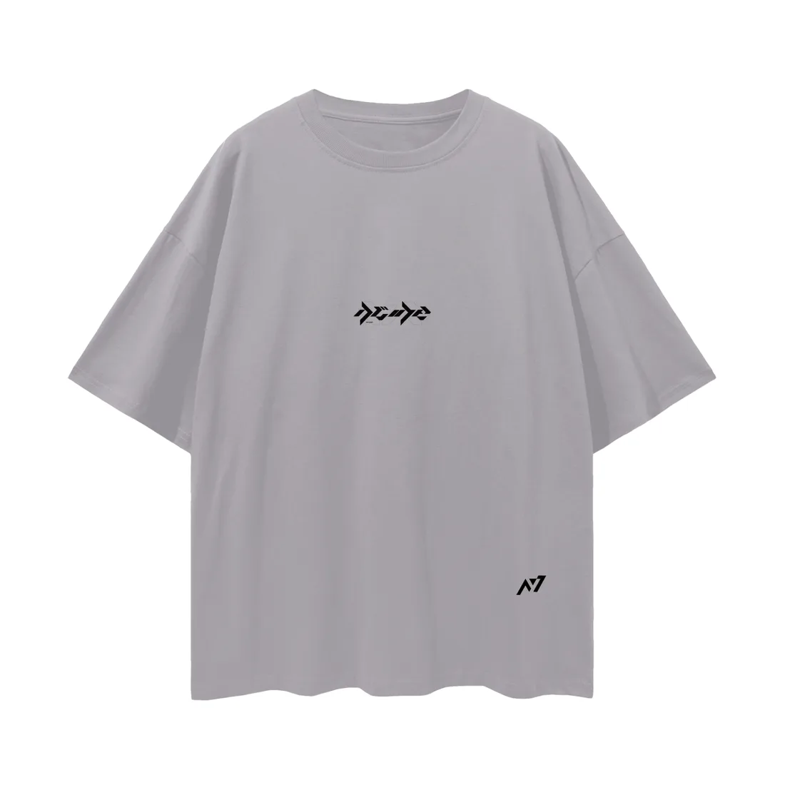 Camiseta Oversized — Asas da Destruição · Branca e Cinza — imagem 3