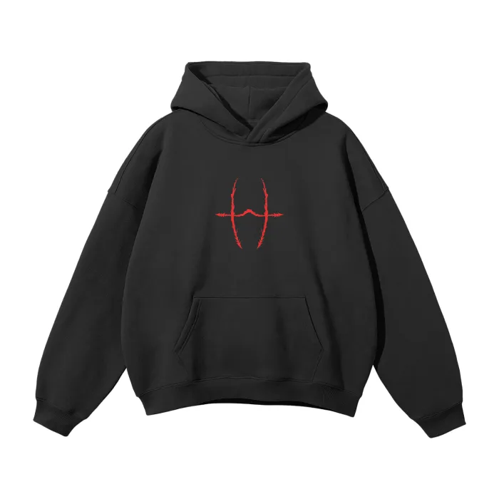 Moletom Oversized com Capuz — Fluxo Carmesim 2.0 — imagem 4