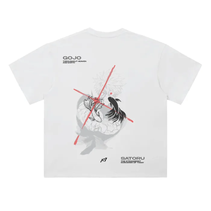 Camiseta Oversized — O Feiticeiro Mais Forte · Branca · de Malha Encorpada — imagem 3