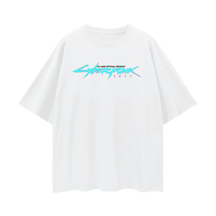 Camiseta Oversized — Fluxo de Dados · Branca — imagem 2