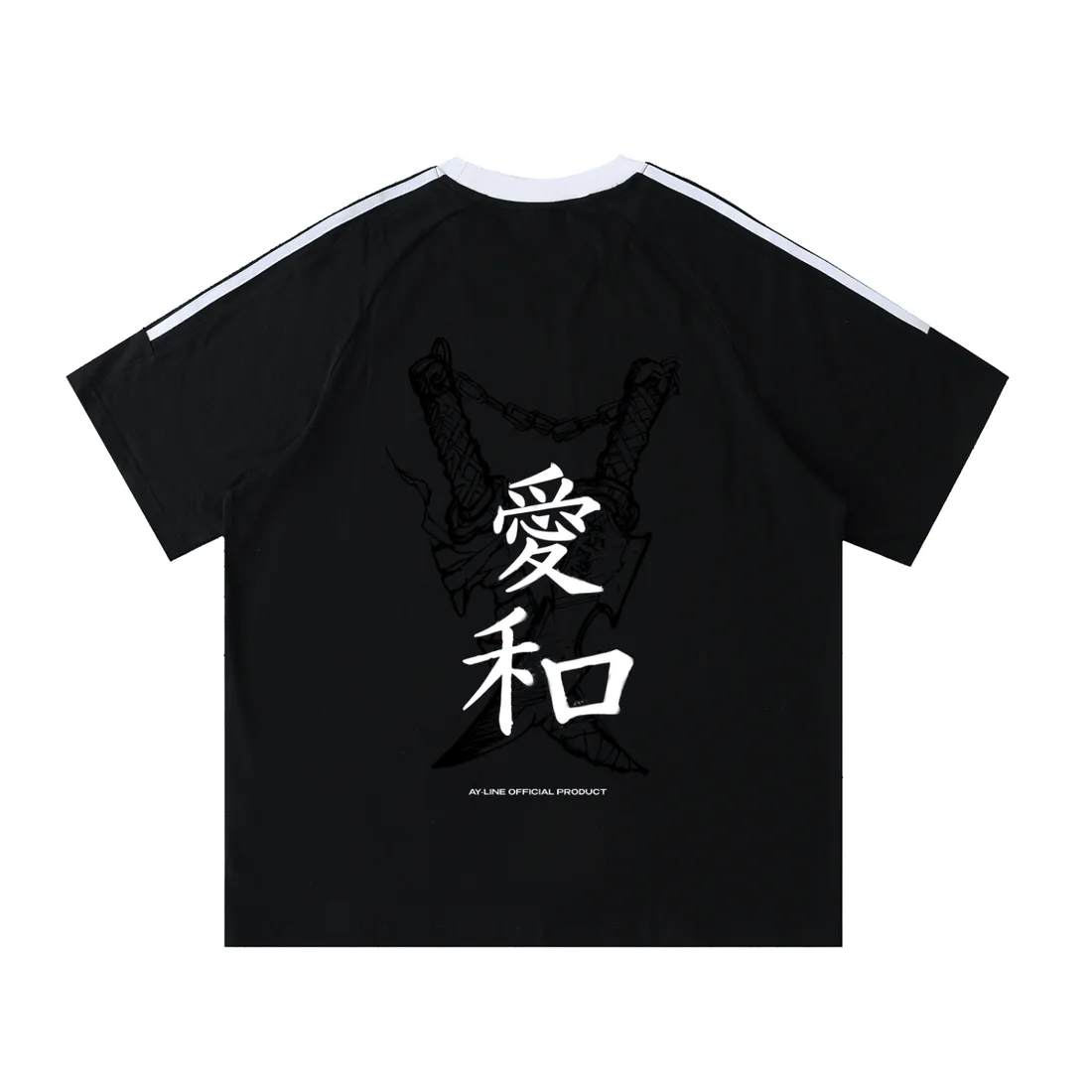 Camiseta Oversized de Gola Redonda — Dualidade — imagem 2