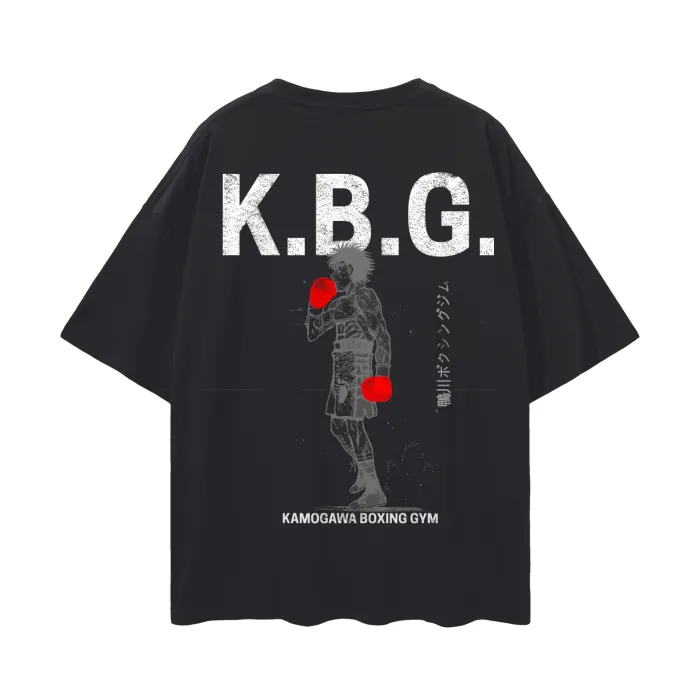 Camiseta Oversized — Ascensão do Nocaute · K.B.G. · Preta